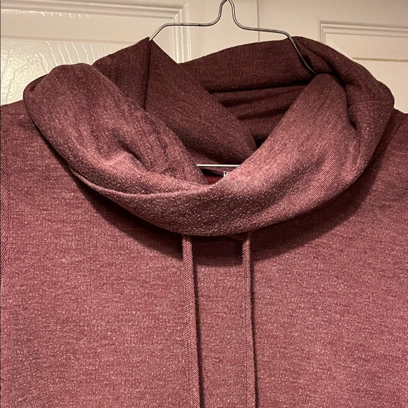 12 Pm By Mon Ami Burgundy Cowl Neck Sweater - Picture 3 of 6